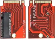 for Asus Rog Ally Handheld 2280 Replacement 2230 SSD Hard Drive Expansion High Capacity Board NVME M-Key NGFF M.2 PCIE 4.0 Gold Finger Adapter 90 Degree Upgrade Converter Card