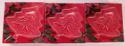 Mikasa Yuletide Tree Frost Sweet 5" Dish - Set Of 3 - Made Japan. Factory Sealed