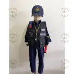 警察衣服/警察服裝/警察童裝/角色扮演/派對裝扮/臺灣警察衣服/警察褲子/萬聖節服裝【小雨子】