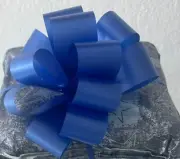 RIBBON BOWS, 150 PULL STRING BOWS, 3 COMMERCIAL REELS, BLUE, PINK & GREEN
