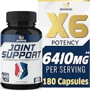 Premium Joint Support Supplement - 180 Capsules - 12 in 1 with Glucosamine, Chondroitin, MSM, Turmeric, Resveratrol, Boswellia Serrata, Black Pepper