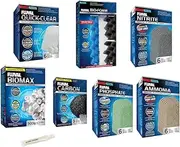 Inland Seas Fluval 406/407 Canister Filter Semi Annual Maintenance & Replacement Filter Media Kit Plus Bundle (8 Items)