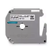 Brother P-Touch M131 M Series Tape Cartridge for Labelers - Black on Clear New