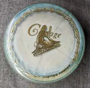 Spellbound Lander Corsage Dusting Bath Powder Puff Sealed Blue USA Vintage