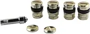 7 Pcs/Set Universal Stealth Hidden Flush Mount Tire Valve Stems Caps Auto Wheel Tire Stem Air Valve Caps Copper