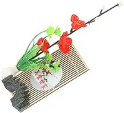 artificial plants indoor artificial flowers tray decor faux plants indoor fake flowers flower plant ornaments food dish flower ornaments dish decors Japanese food sushi plastic