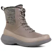 Bogs Women's Freedom Lace Boots Waterproof Leather, Taupe