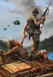 Vietnam War Photos Art -- US Soldiers....