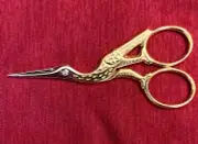Gingher Gold Stork Embroidery Scissors (Italy) (FREE SHIPPING)