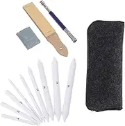 CORHAD 19pcs Sketch Tool Set Blending Stump Drawing Kit for Easy Sketching for School and Outdoor Art Safe Natural Graphite Materials