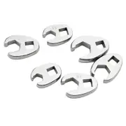 Chrome Plated Metric Crowfoot Wrench Set 38Inch Drive 10 to 22mm Spanner