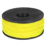 1.18mm x 164 Feet Paracord Micro Cord Rope 100 LB Braided Cord, Light Yellow