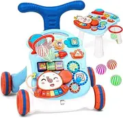 Advwin 3 in 1 Baby Walker,Activity Center for Kids Learning to Walker Sit to Stand, Early Educational Push Walking Toy with Music Panel for Infant Toddler 12+ Months