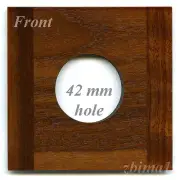 1 Wooden Lens Board 4x4" for Deardorff 5"x7" Solid Walnut, 42 mm flat hole