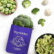 Reusable Vegetable Storage Bag | Eco Klever | Reduce Food Waste & Save Money | Vegetable Container | Food Storage Bag | Fresh for longer | Vegetables, Broccoli, Cauliflower, turnips, Brussel Sprout