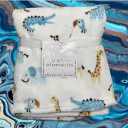 NEW Alligator Giraffe Lion Zebra Animals Plush Baby Blanket Toddler Elements