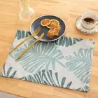 2Pcs Creative Palm Leaf Flower Table Mat Nordic Style Table Mat Kitchen