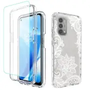 Phone Case for OnePlus Nord N200 5G, OnePlus N200 DE2117 Case with Tempered-G...