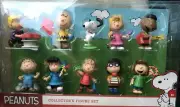 Peanuts COLLECTOR’S FIGURE SET 10 SNOOPY Charlie Brown PIG PEN 2015 NEW