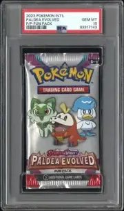 PSA 10 Gem Mint Pokemon Card Paldea Evolved Fun Pack Booster Pack
