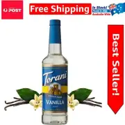 Authentic Italian Vanilla Syrup 750ml - Sugar-Free Drink Enhancer for Lattes