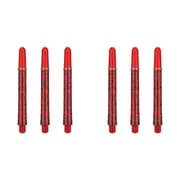 6pc Target Pro Grip Ink Shaft Dart Stem Game Accessory Multipack Medium White