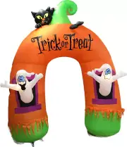 10ft Gemmy Airblown Inflatable Prototype Halloween Trick or Treat Arch #224488