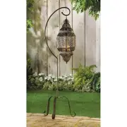 Iron Moroccan Style Beautiful Exquisite Ornate Candleholder Lantern Stand