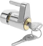 MUELODSIC Heavy Duty Trailer Lock with Key Theft Coupler Security for Rvs and Trailers Durable Zinc Alloy Design Portable and Easy Installation Hitch Lock for Maximum Safety