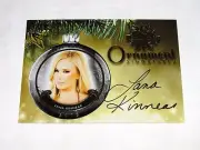 2015 Benchwarmer LANA KINNEAR Holiday #65 Gold Ornament Auto PLAYBOY - IRON MAN