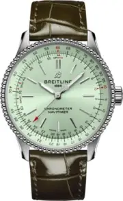 Breitling Navitimer Automatic 35 Ladies Green Mint Dial Watch A17395361L1P1