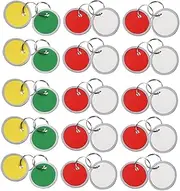 FOYTOKI 50pcs Key Labels Reusable Convenient Tags for Easy Identification of Keys Luggage and More for Organizing Pet Tags Backpacks and Storage Items