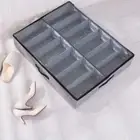 Under Bed Shoe Storage Box, Shoe Organizer Under Bed with Clear Top Cover and
