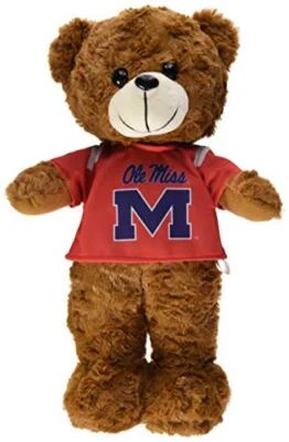 FOCO NCAA Ole' Miss Rebels/Landsharks Large Fuzzy Uniform Bear 2015 Edition