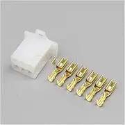 1-20Sets 2.8mm Series Unsealed 6 Pin 6030-6991 6040-6111 MTW Series Automotive Female Male Motorcycle Socket Connector(Female set,20Sets)