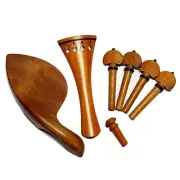 Violin Pernambuco Fitting Tailpiece Chinrest Pegs Endpin New 03#