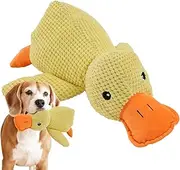 The Mellow Dog Calming Duck Toy - Plush Squeaky Chew Toy for Small Dogs, Pet Stocking Stuffer