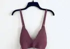 Zara Ribbed Knit Crop Top Bralette Mauve Pink Women’s Large NWT Boho Festival