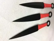 Naruto Ninja Kunai 3 Set Throwing Knife Black