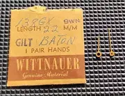 WITTNAUER 9WN Watch Hands Gilt Baton 22mm watch part #138GX watch parts