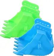 Totority 2pcs Digger Bucket Educational Excavator Model Parts for Sturdy Plastic Design Present for Birthdays and Christmas