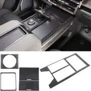 Carbon Fiber Central Control Gear Shift Panel Sticker Set Fits Hummer EV 2022-25