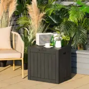Costway 118L Deck Box for Patio Tools-Black