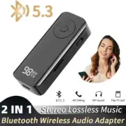Bluetooth 5.3 Lavalier Adapter | Music Transmitter/Receiver with LED Display