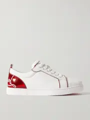 [Christian Louboutin] Christian Louboutin - Fun Vieira Printed Leather Sneakers - White - IT41 IT 41 White