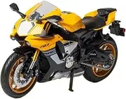 SUZUKI GSX-R1000 1:12 Alloy Racing Model Simulation Metal Street Motocross Model Collectors Gift (R1 Yellow)