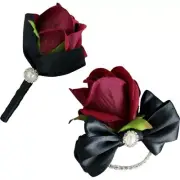 Rose Wrist Corsages for Wedding Prom Suit Wedding Dress Corsages Decoration