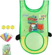 Dodgeball Tag Game Sticky Vests Set - Throwing Target Game Catching Ball Set,Portable Kids Dodgeball Toy with Sticky Vest for School, Yard, Outdoor