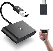 【2024 Upgrade】 Wireless CarPlay Dongle Adapter,CarPlay Adapter for iPhone,Carplay Wireless Adapter, Plug & Play,Fast and Easy Use