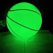 Basketball In The Dark Night Light Glowing Basketball Green Light Up Ball W/Pump